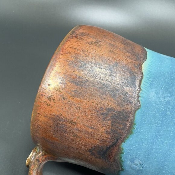 Mel B Pottery Hand Made Studio Art Pottery Coffee Mug Cup Signed Bee Inside - Picture 8 of 14